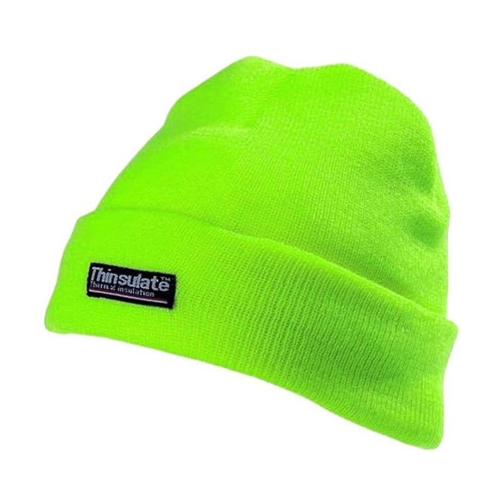 Yoko Unisex Hi-Vis Thermal 3M Thinsulate Winter Hat / Lime